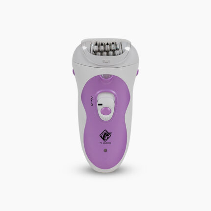 Epilator FS bijelo-ljubičasti uslikan frontalno.