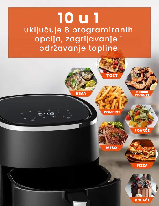 FRITEZA NA VRUĆI ZRAK ROYALTY LINE Friteza