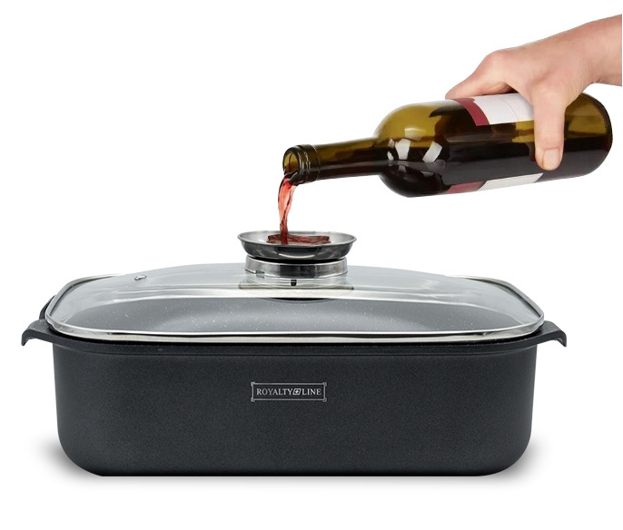 POSUDA ZA PEČENJE S AROMA POKLOPCEM 1 vino