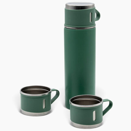 Termos boca s dvije šolje zelene boje.