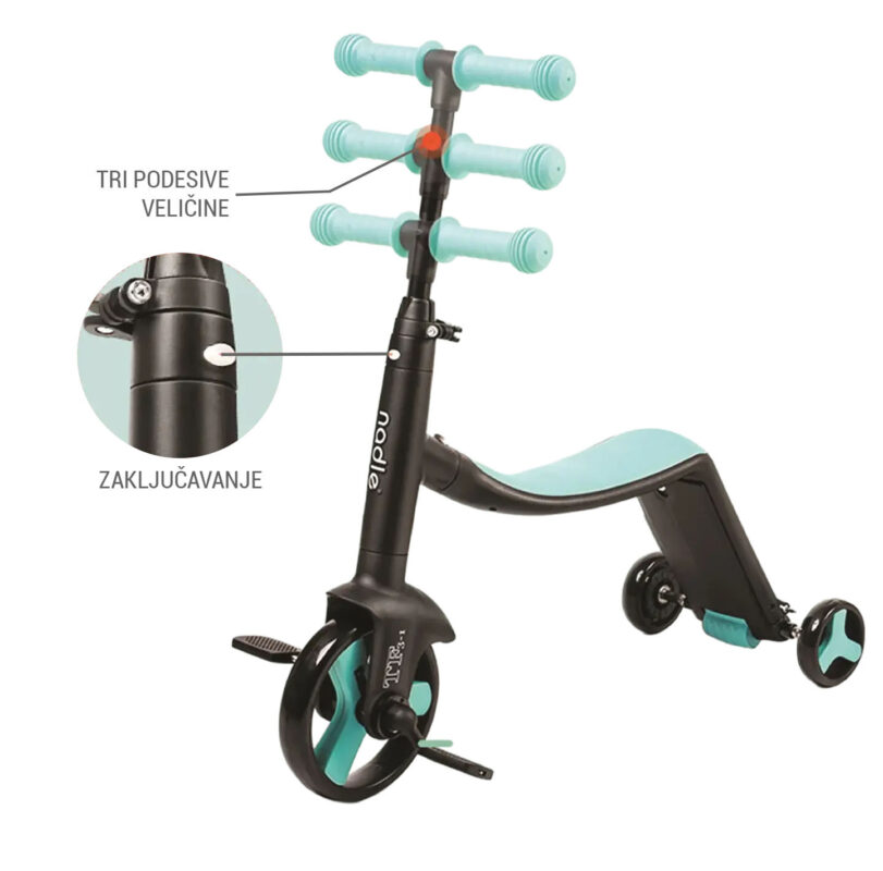 romobil 4u1 BICIKLO - BALANS BIKE - ROMOBIL - TROTINET